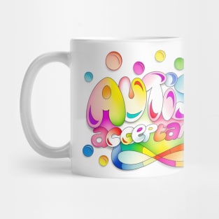 Autism Acceptance (Bubble) Design. Mug